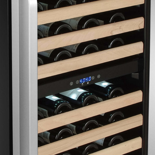 Whynter - 92 Bottle Built-in Stainless Steel Dual Zone Compressor Wine Refrigerator | BWR-0922DZ