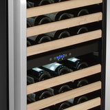 Whynter - 164 Bottle Built-in Stainless Steel Dual Zone Compressor Wine Refrigerator | BWR-1642DZ