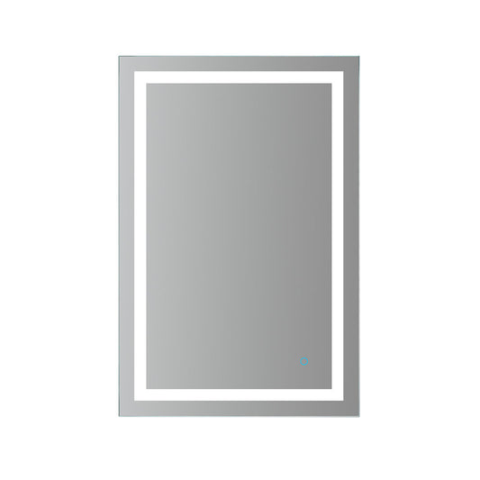 Arpella - Luci 24x36 Inch LED Mirror with Memory Dimmer and Defogger - LEDAM2436