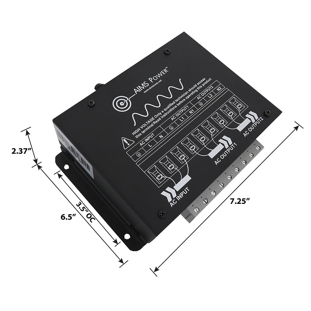 Aims Power - Energy management switch to prevent tripping of breakers - EMS18A