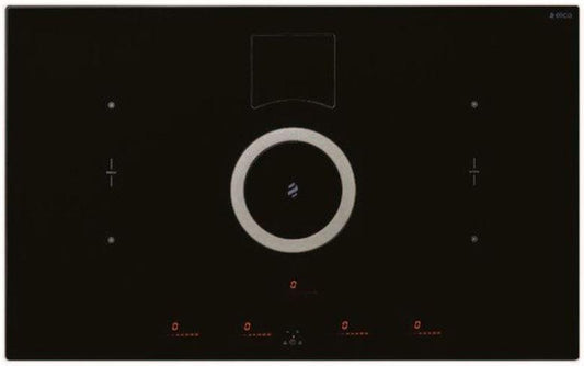 Elica - NIKOLA TESLA SWITCH -  - 36" W x 20 1/4" D x 8 1/4" H, Black Glass - Air Cooking Cooktops | ENS436BL