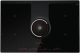 Elica - NIKOLA TESLA ONE -  - 32 5/8" W x 20 1/4" D x 8 1/4" H, Black Glass - Air Cooking Cooktops | ENT432BL