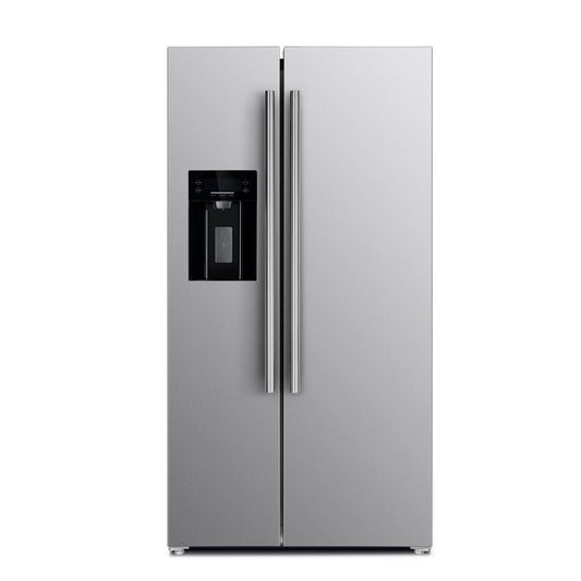 FORNO - 36 in. W x 29.86 in. D 20 cu. ft. Side by Side Refrigerator in Stainless Steel with Ice Maker