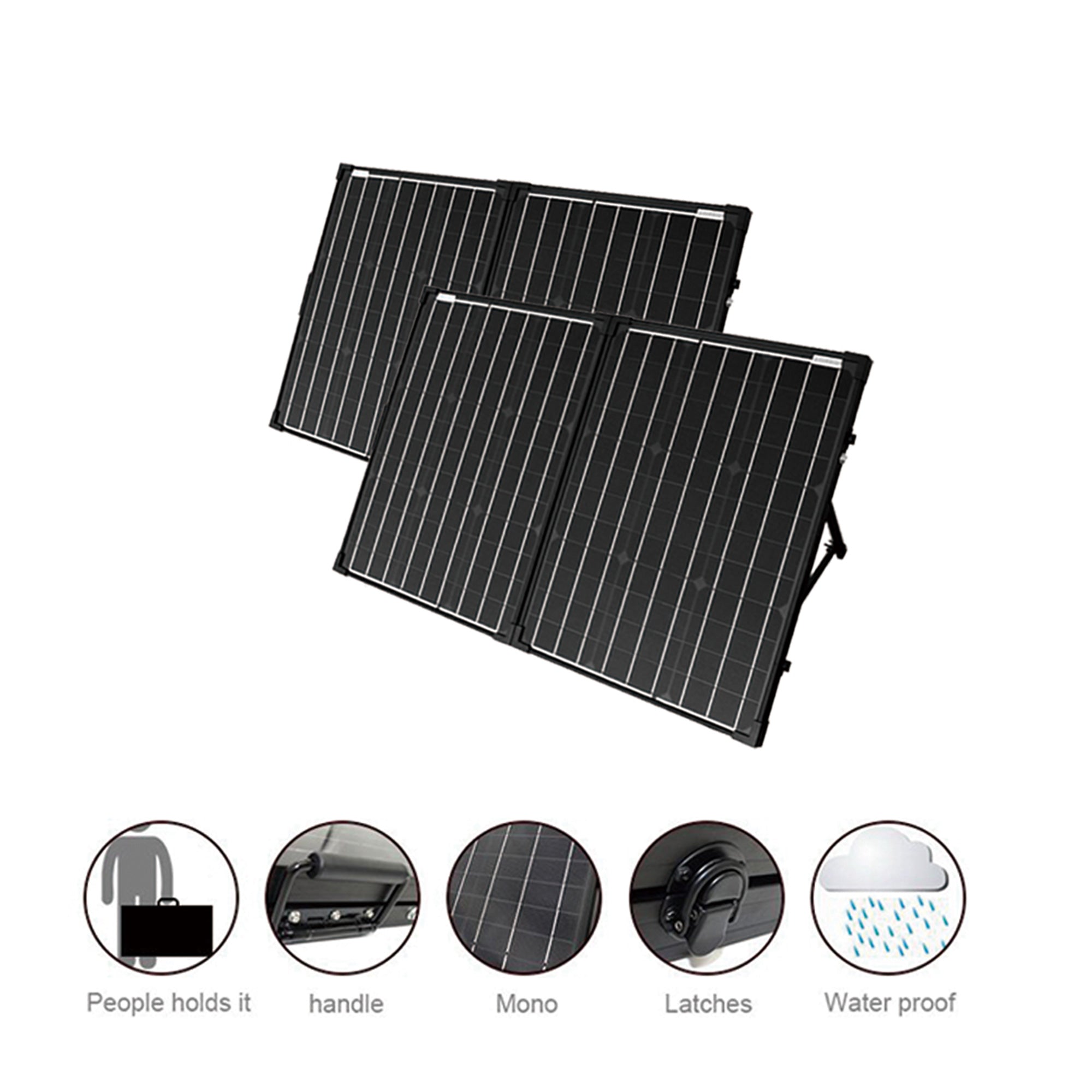 ACOPower Ptk 200W Portable Solar Panel Kit Briefcase