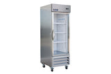 IKON  - Commercial - 26" One Section Glass Door Reach-In Refrigerator, 19 cu. ft. - IB27RG