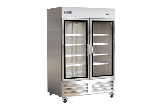 IKON  - Commercial - 53" Two Section Glass Door Reach-In Refrigerator, 43.9 cu. ft. - IB54RG
