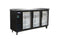IKON  - Commercial - 73" Three Section Back Bar Cooler with Glass Door, 17.26 cu. ft. - IBB73-3G-24