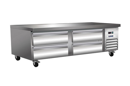 IKON  - Commercial - 74" 4 Drawer Chef Base Refrigerator, 10.8 cu. ft. - ICBR-74