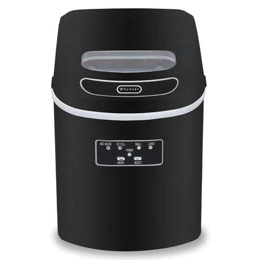 Whynter - Compact Portable Ice Maker 27 lb capacity - Black | IMC-270MB