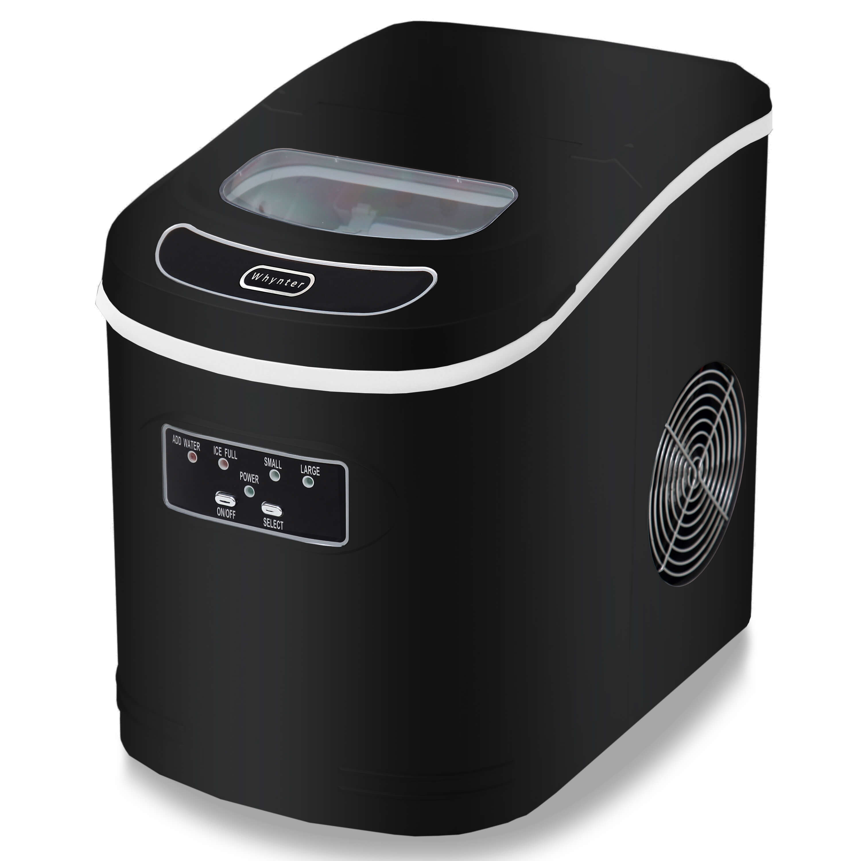 Whynter - Compact Portable Ice Maker 27 lb capacity - Black | IMC-270MB