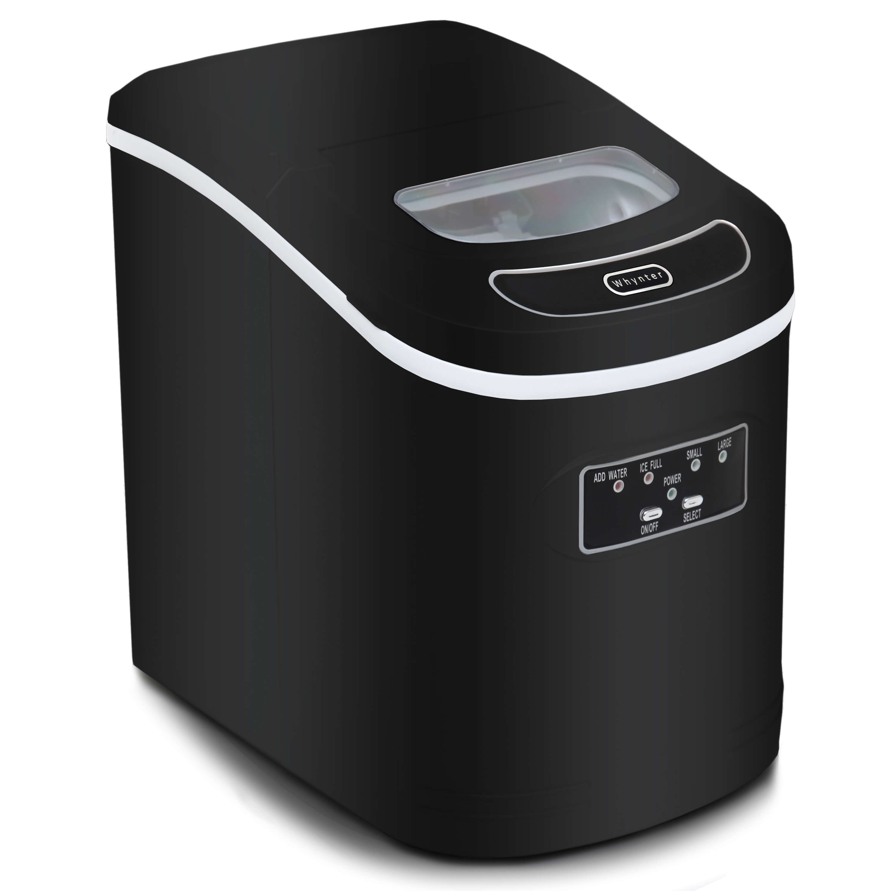 Whynter - Compact Portable Ice Maker 27 lb capacity - Black | IMC-270MB