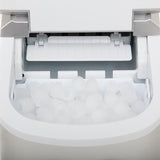 Whynter - Compact Portable Ice Maker 27 lb capacity - Metallic Silver | IMC-270MS