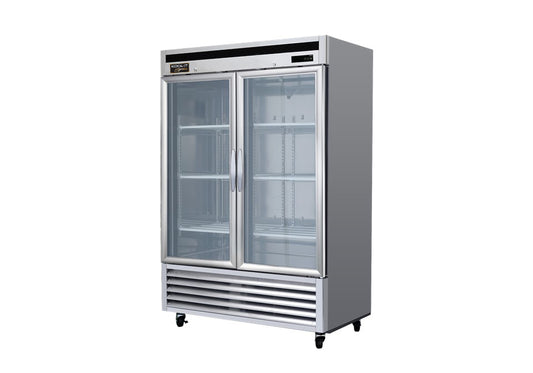 Kool-It - Signature - Commercial - 54" Double Glass Door Reach-In Refrigerator Bottom Mount - KBSR-2G