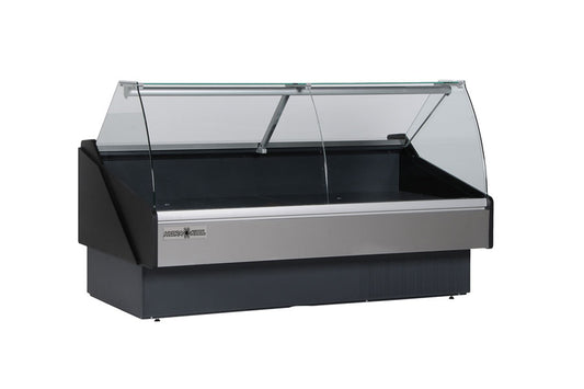 Hydra-Kool - Commercial - 117" Full Service Fresh Meat Deli Case, Self-Contained - KFM-CG-120-S