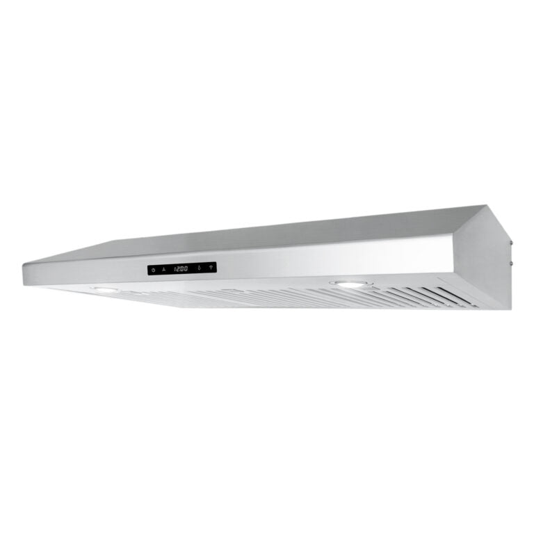 Cosmo - 36 in. Under Cabinet Range Hood with Digital Touch Controls, 3-Speed Fan, LED Lights and Permanent Filters in Stainless Steel | COS-KS6U36