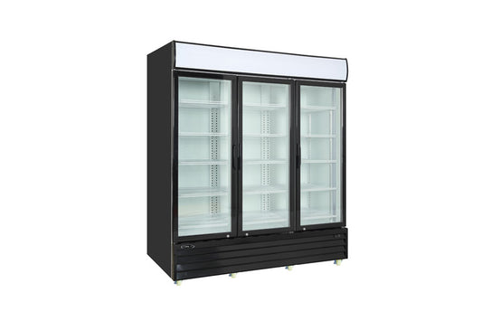 Kool-It - Commercial - 78" Three Section Merchandiser Refrigerator with Glass Door, 73 cu. ft. - KGM-75