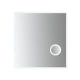 Arpella - Moderna 34x36 inch LED Mirror with built in 3x Magnifying Mirror, Memory Dimmer and Defogger - LEDBM3436