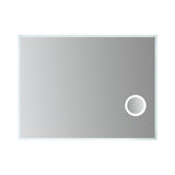 Arpella - Moderna 48x36 inch LED Mirror with built in 3x Magnifying Mirror, Memory Dimmer and Defogger - LEDBM4836
