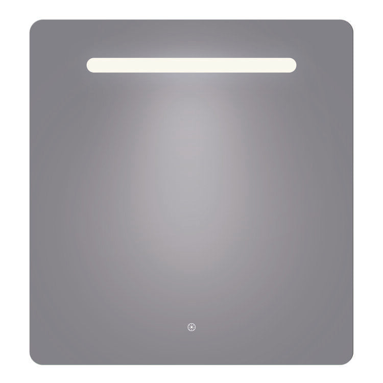 Arpella - Florence 34x36 Contemporary Lighted Mirror with Memory Dimmer and Defogger - LEDOLM3436