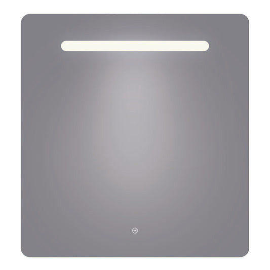 Arpella - Florence 34x36 Contemporary Lighted Mirror with Memory Dimmer and Defogger - LEDOLM3436