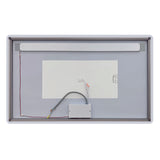 Arpella - Florence 60x36 Contemporary Lighted Mirror with Memory Dimmer and Defogger - LEDOLM6036