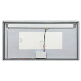 Arpella - Florence 70x36 Contemporary Lighted Mirror with Memory Dimmer and Defogger - LEDOLM7036