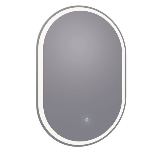 Arpella - Grace 24x36 Oval Frameless LED Mirror with Memory Dimmer and Defogger - LEDOVM2436