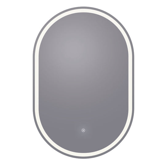 Arpella - Grace 24x36 Oval Frameless LED Mirror with Memory Dimmer and Defogger - LEDOVM2436