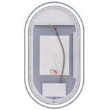 Arpella - Grace 24x42 Oval Frameless LED Mirror with Memory Dimmer and Defogger - LEDOVM2442