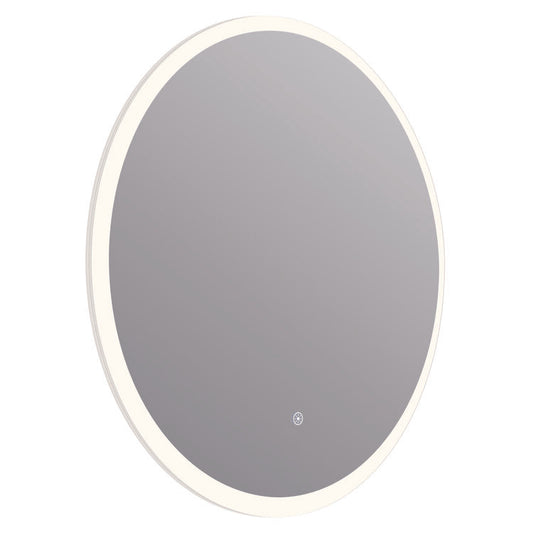 Arpella - Eva 24x24 Round Perimeter Lighted Mirror with Memory Dimmer and Defogger - LEDRD2424