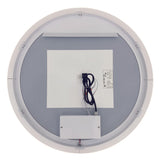 Arpella - Eva 30x30 Round Perimeter Lighted Mirror with Memory Dimmer and Defogger - LEDRD3030