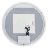 Arpella - Eva 36x36 Round Perimeter Lighted Mirror with Memory Dimmer and Defogger - LEDRD3636