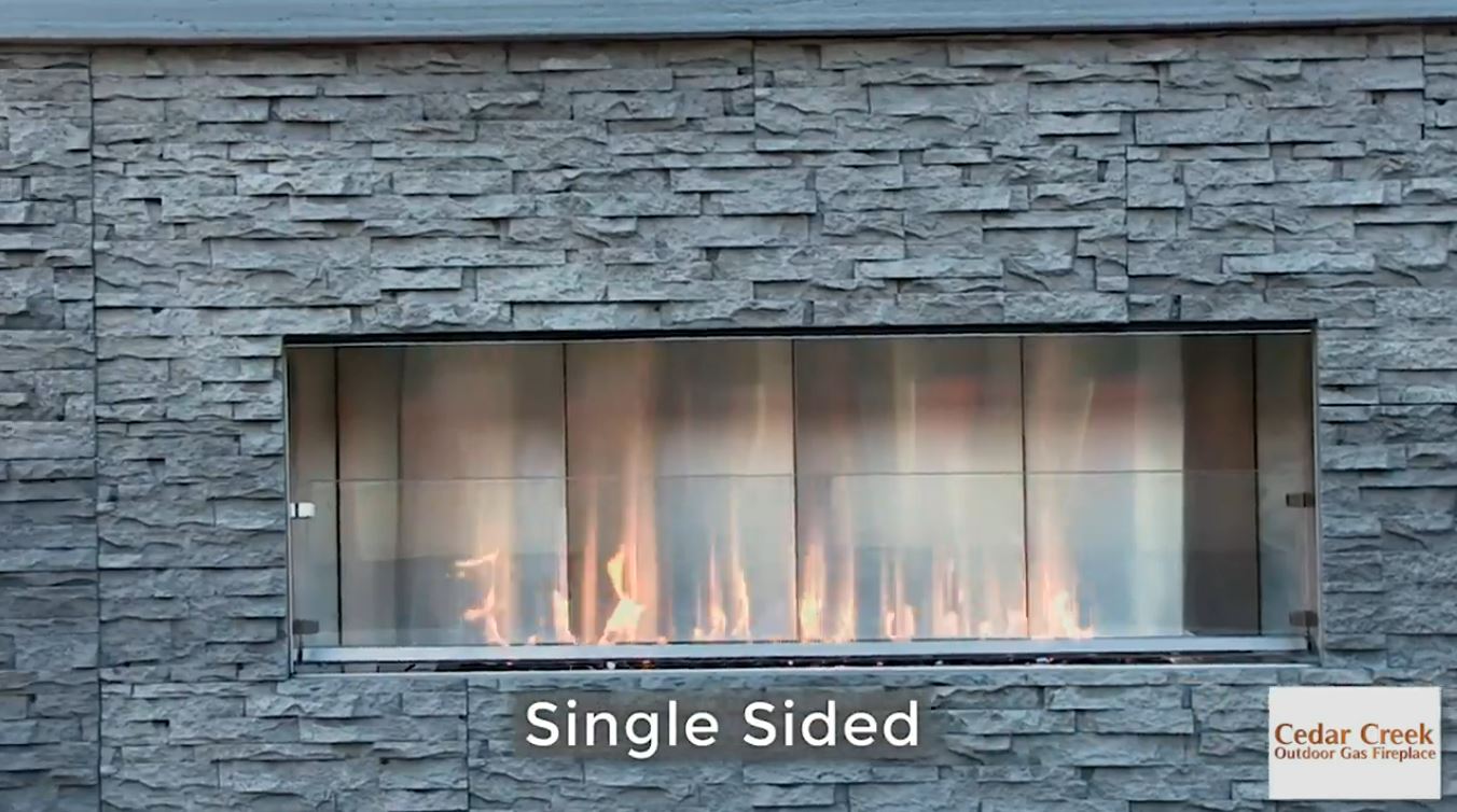 RCS - Cedar Creek Outdoor Gas Fireplace | 36" - 72" | RFPXXLECONLED
