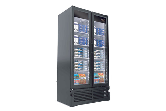 Kool-It - Signature - Commercial - black merchandiser refrigerator - LX-34RB