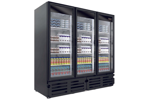 Kool-It - Signature - Commercial - black merchandiser refrigerator - LX-74RB