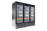 Kool-It - Signature - Commercial - stainless steel merchandiser refrigerator - LX-74RS
