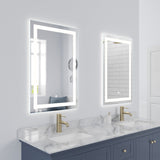Arpella - Lumina 24 in. x 36 in. LED Lighted Vanity Mirror with Built-In Dimmer and Anti-Fog Feature - LEDSM2024