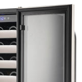 Whynter - Elite 40 Bottle Seamless Stainless Steel Door Dual Zone Built-in Wine Refrigerator | BWR-401DS