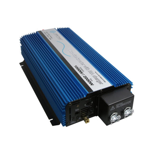 Aims Power - 1000 Watt Pure Sine Inverter Charger 25/55A - 12 VDC 120 VAC 60Hz - PIC100012120S