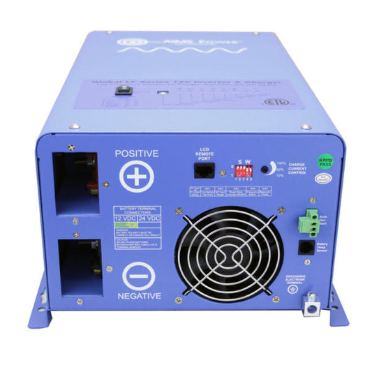Aims Power - 1000 Watt Pure Sine Inverter Charger - ETL Listed to UL 458 - 12 VDC 120 VAC 50/60Hz - PICOGLF10W12V120V