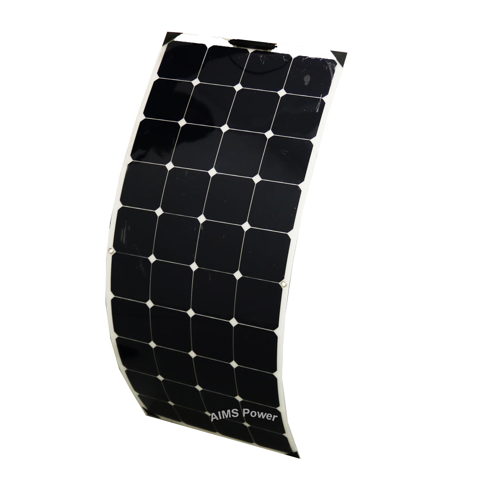 Aims Power - 130 Watt Flexible Slim Solar Panel - PV130SLIM