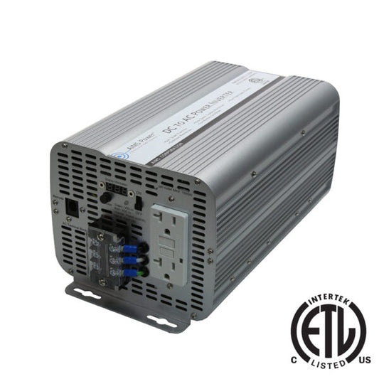 Aims Power - 2000 Watt ETL Listed to UL458 Power Inverter - 12 VDC 120 VAC 60Hz - PWRINV200012120W