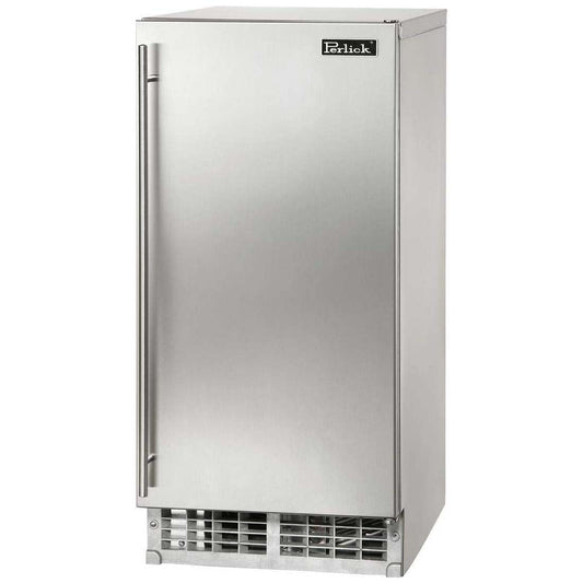 Perlick - 15" ADA height compliant Clear Ice Maker with stainless steel solid door- H50IMS-ADL