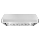 Cosmo - 30 in. Ducted Under Cabinet Range Hood in Stainless Steel with Push Button Controls, LED Lighting and Permanent Filters | COS-QB75