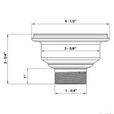 Ruvati Kitchen Sink Strainer Drain Assembly – Gunmetal Black Stainless Steel – RVA1022BL