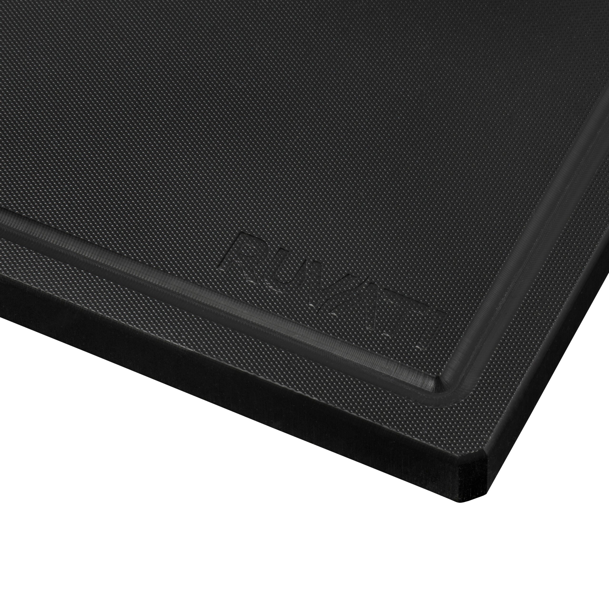 Ruvati 17 x 11 inch Black Resin Thick Cutting Board for Ruvati Workstation Sinks – RVA1217BLK