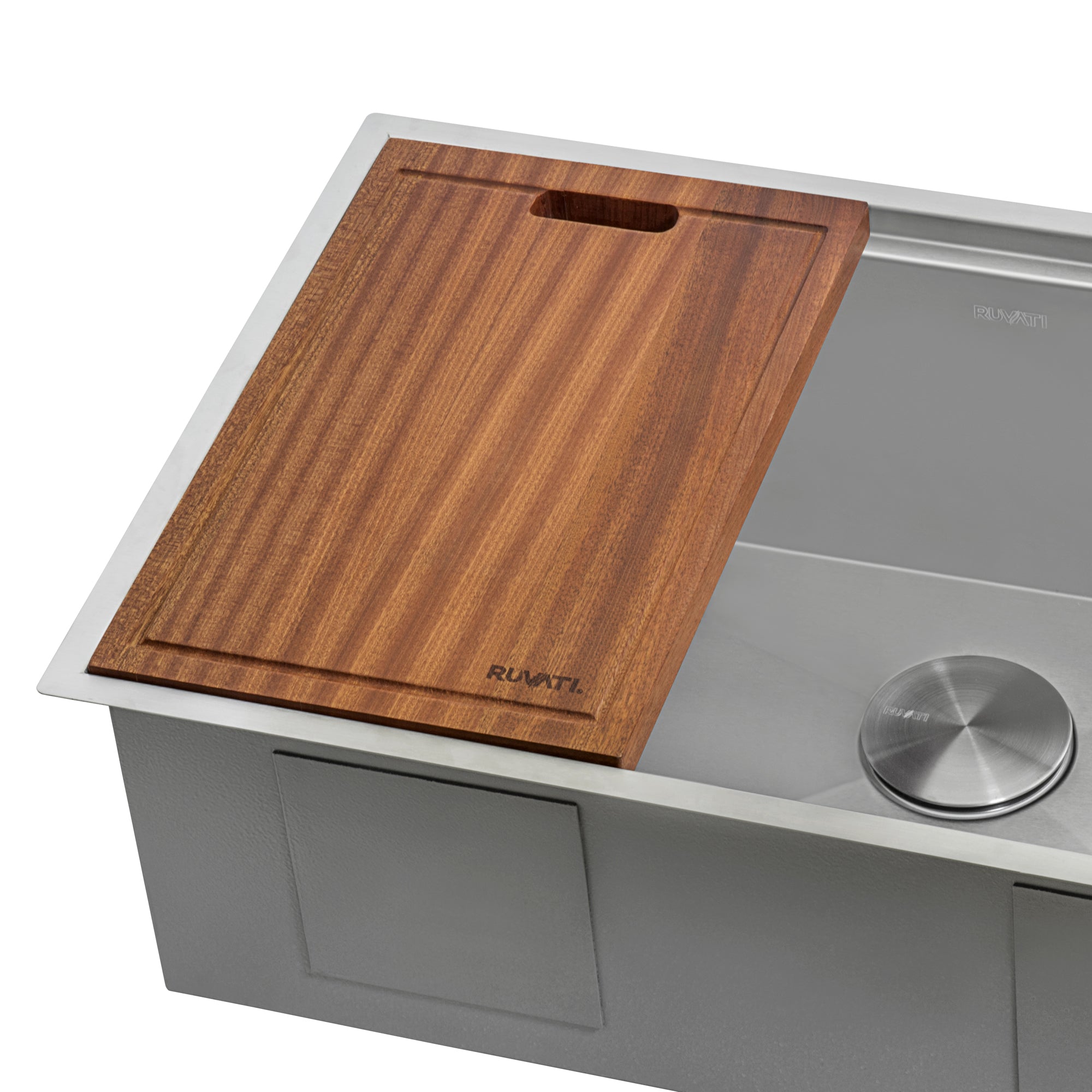 Ruvati 11 x 17 inch Solid Wood Cutting Board for Ruvati Workstation Sinks – RVA1217