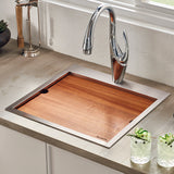 Ruvati 19 x 16 inch Solid Wood Replacement Cutting Board Sink Cover for RVH8221 workstation sink – RVA1221