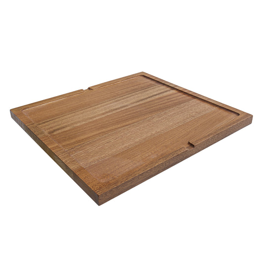 Ruvati 17 x 16 inch Solid Wood Dual-Tier Replacement Cutting Board for Ruvati Workstation Sinks – RVA1233