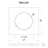 Ruvati 17 x 16 inch Dual-Tier Wood platform for Mixing Bowl and Colander – fits Ruvati Workstation Sinks – RVA1244